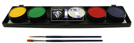 Палітра аквагрим Diamond FX основні 6 кольорів по 10 g.