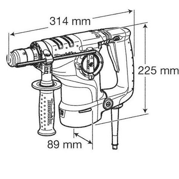 Перфоратор Makita HR 2811 FT - фото 4 - id-p854272452