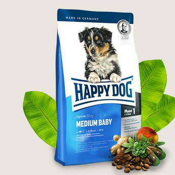 Сухий корм для цуценят Happy Dog Supreme Medium Baby 4 кг