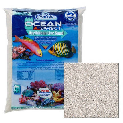 CaribSea Ocean Direct 5 lb - Живий пісок 2,27 кг, фото 2