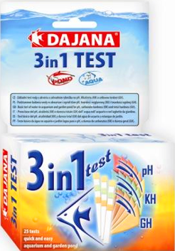 Dajana 3 in 1 Test, - тест на pH, KH, GH., фото 2