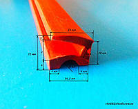 Уплотнитель силиконовый п-образный