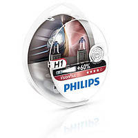 Лампа автомобільна Н1 12v 55w PHILIPS VISION PLUS+60% комплект 2 шт.