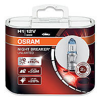 Лампа автомобільна Н1 12v 55w OSRAM NIGHT BREAKER UNLIMITED комплект 2 шт.