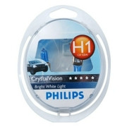 Лампа автомобільна Н1 12 V 55 W PHILIPS Crystal Vision комплект