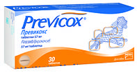 Previcox Превикокс для собак нестероидный противовоспалительный препарат Фирококсиб - S57 мг 30 таб