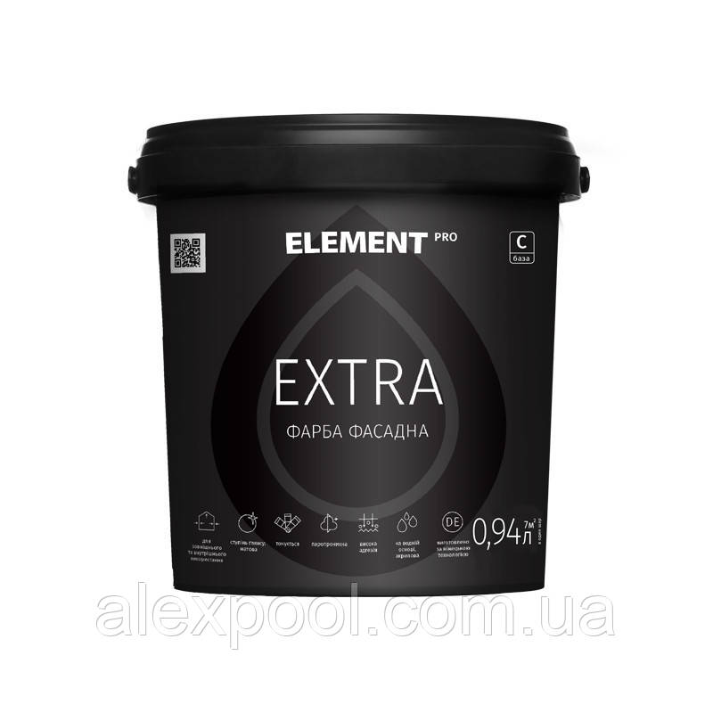 ELEMENT PRO EXTRA, база C 9,4 л Фасадна фарба матова