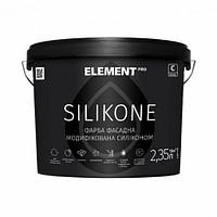 ELEMENT PRO SILIKONE, база С 2,35 л Фасадная краска матовая, силиконмодифицированная