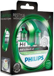 Лампа автомобільна Н4 COLORVISION/PG — ЗЕЛЕНИЙ, фото 1