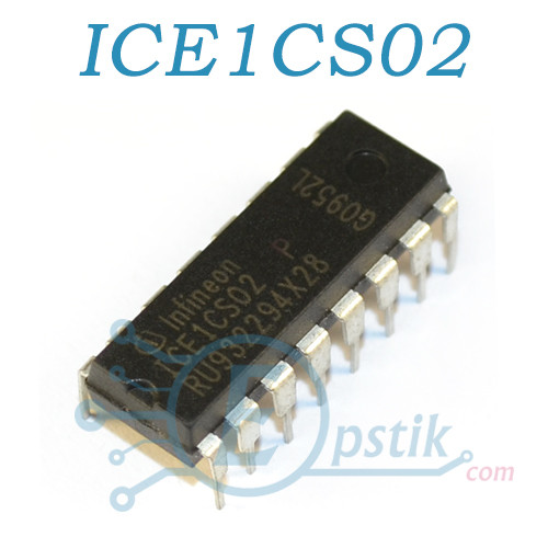 ICE1CS02, PFC/PWM контролер живлення, DIP16