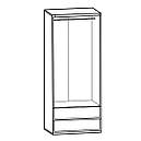 Шафа для одягу SZF2D2S Каспіан з ЛДСП Дуб мілано темний Gerbor, фото 3