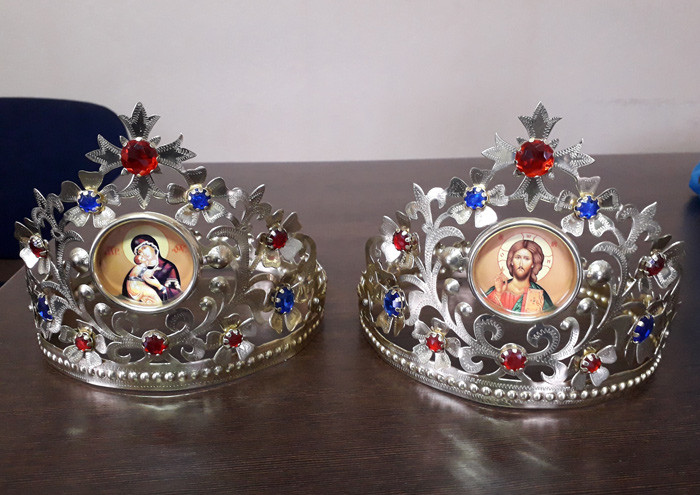 Віночки вінчальні латунні (грецькі)