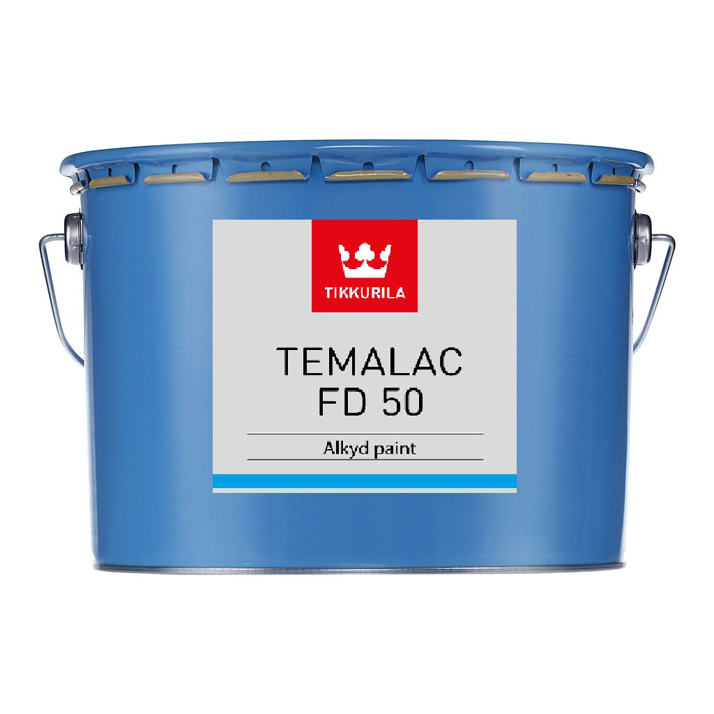 Алкідна фарба для металу TIKKURILA TEMALAC FD50 (ТІККУРІЛА ТЕМАЛАК) 9л TСL, колерується