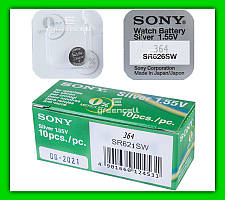 Часовая батарейка Sony 364 SR621SW 1.55V