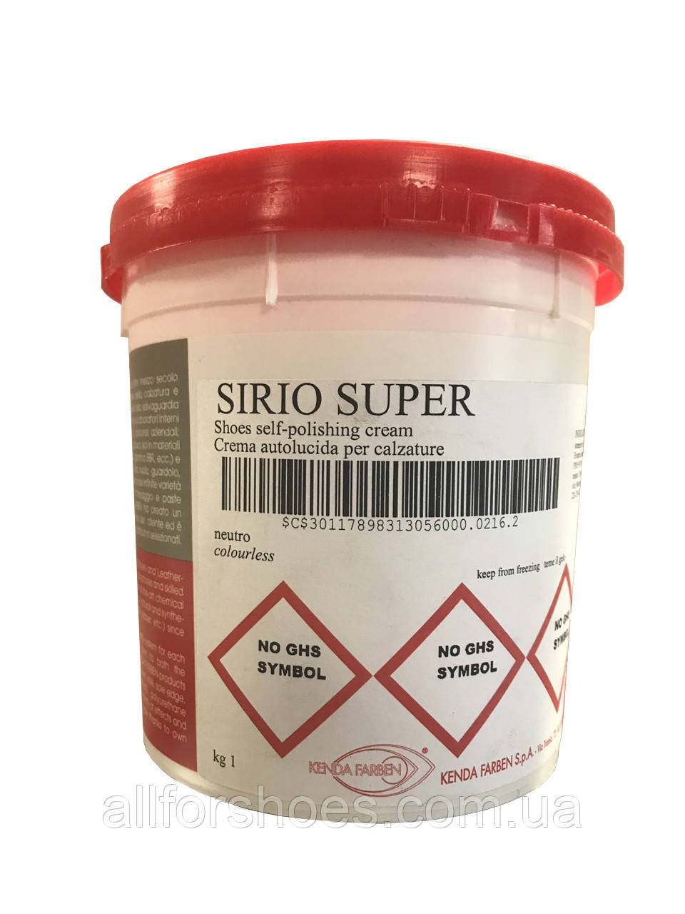 Крем для заключної обробки шкіри SIRIO SUPER безбарвний