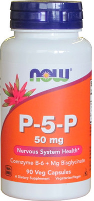 Пиридоксаль-5-Фосфат Now Foods P-5-P 50 mg Vegetarian 90 vcaps - фото 1 - id-p109903047