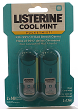 Дезодорант для порожнини рота Listerine Pocketmist 7.7 ml*2 cool mint