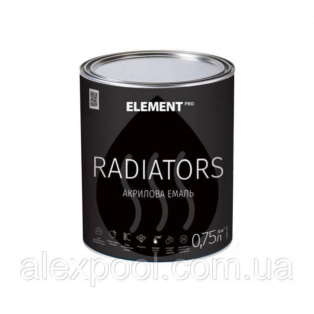 ELEMENT PRO RADIATORS 0,75 л Акрилова емаль для радіаторів