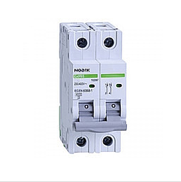 Автоматичний вимикач Noark 6 кА, х-ка B, 2 А, 1+N P, Ex9BN, 100016, фото 2