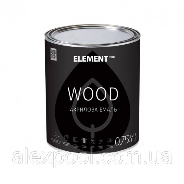ELEMENT PRO WOOD 0,75 л Акрилова емаль для дерева