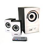 Колонки для комп'ютера SW 801U з сабвуфером, білі, фото 4
