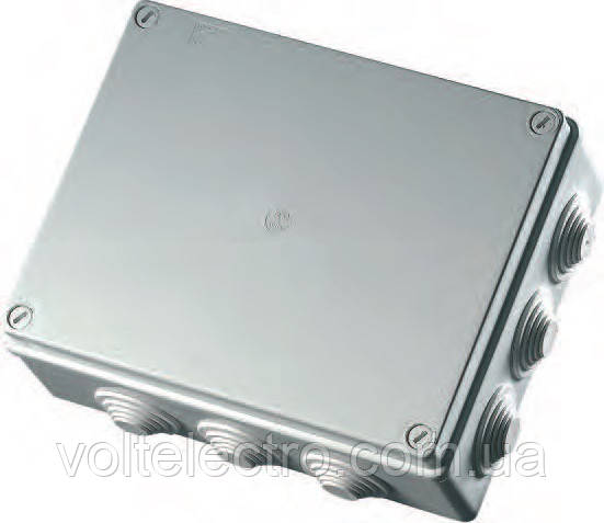 Коробка розподільна 190х140х70 з гладкими стінками, IP56, фото 1