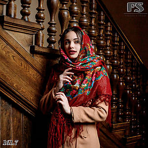 Хустка Українська вовняна справжня з люрексом