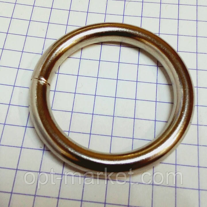 Кільце зварене 4*30 мм нікель, фото 1