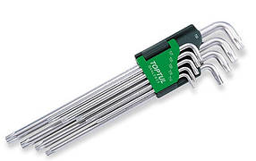 Набір Г-обр. ключів TORX T10-T50 9ед. супердлинных Toptul GAAL0923
