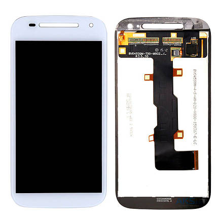 LCD-модуль Motorola XT1505 Moto E2, XT1526, XT1527 білий, фото 2
