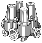 Клапан захист. чотирьохконт., I85510 (KNORR BREMSE)