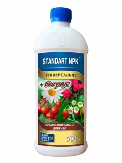 Добриво універсальне +гумус 500 мл STANDART NPK Україна, фото 1