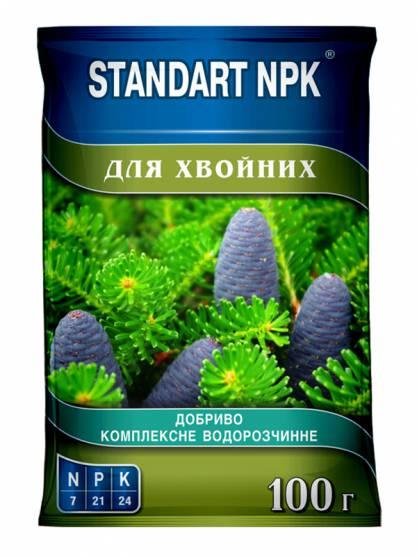 Водорозчинне добриво для хвойних 50 г STANDART NPK