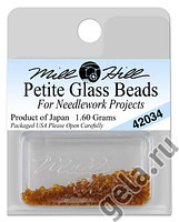 42034 бісер Mill Hill, Matte Pumpkin Petite Glass Beads, фото 1