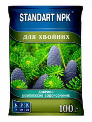 Водорозчинне добриво для хвойних 100 г STANDART NPK