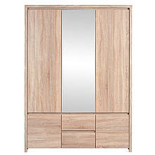 Шафа для одягу із ДСП SZF 5D2S Каспіан дуб сонома Gerbor