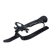 Керовані сани з кермом Чорний Бумер