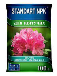Водорозчинне добриво для квітів 300 г STANDART NPK