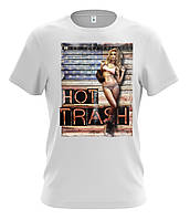 Футболка біла чоловіча "HOT TRASH"