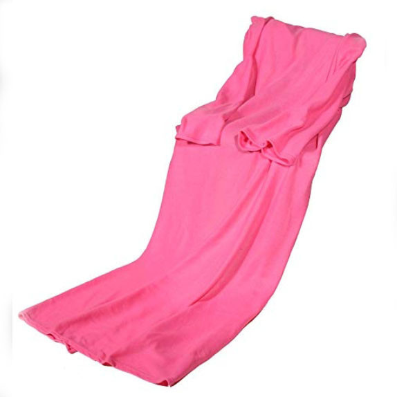 Плед з рукавами флісовий Snuggie Pink