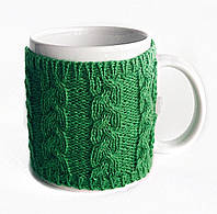 Чехол для чашки вязаный Ohaina Green