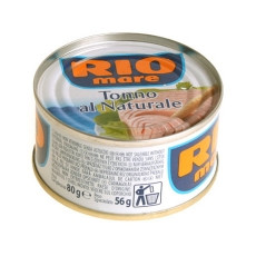 Тунець (консерва) цілісними шматочками у власному соку Rio Mare, 80 г, Італія, ж/б