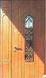 Двері вхідні подвійні з ковкою, фото 3
