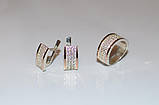Срібний набір з золотими вставками, фото 3