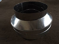 Конус диаметр 230-330 мм., нержавейка-оцинковка 0,8-0,5 мм, дымоход
