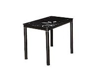 Стол обеденный стеклянный Damar 100x60 Signal черный