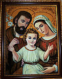 Картина з бурштину "Ікона-Святе сімейство ", фото 2