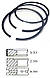 Кільця CAT, JCB, Massey Ferguson, Manitou, Perkins 1104 3136L025, UPRK0002, UPRK0002B, фото 6
