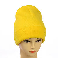 Шапка-лопата "New" без декору жовтий