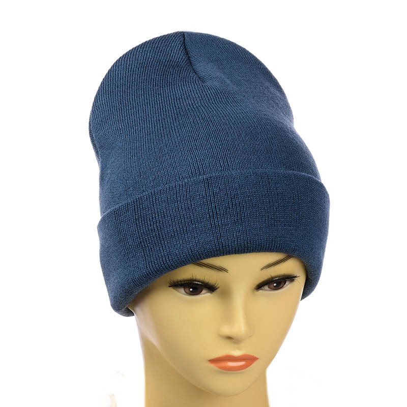 Шапка-лопата "New" без декору джинсовий